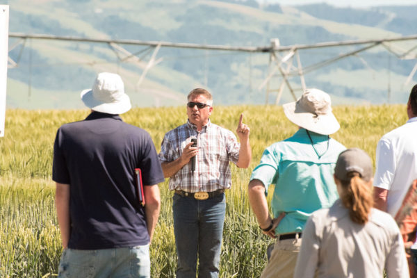 Chad Shelton conducts Stewardship training with growers