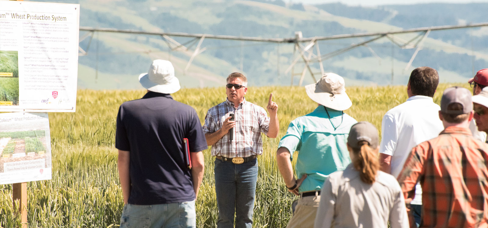 Chad Shelton conducts Stewardship training with growers