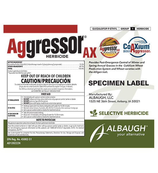 Aggressor AX label